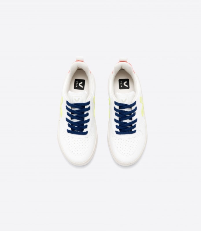 Veja V-10 Csipkék Cwl Fehér Fluo Sárga Fluo Narancs