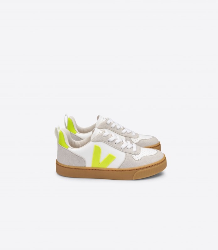 Veja V-10 Csipkék Cwl Fehér Jaune Fluo
