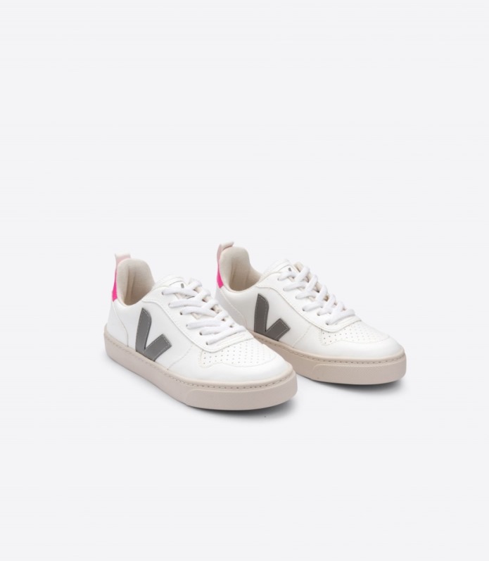 Veja V-10 Laces Cwl White Oxford Grey Sari