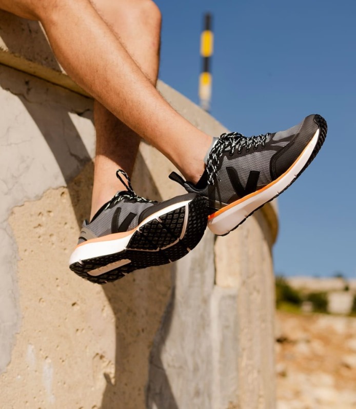 Veja Condor 2 Alveomesh Beton Fekete Neon-narancs