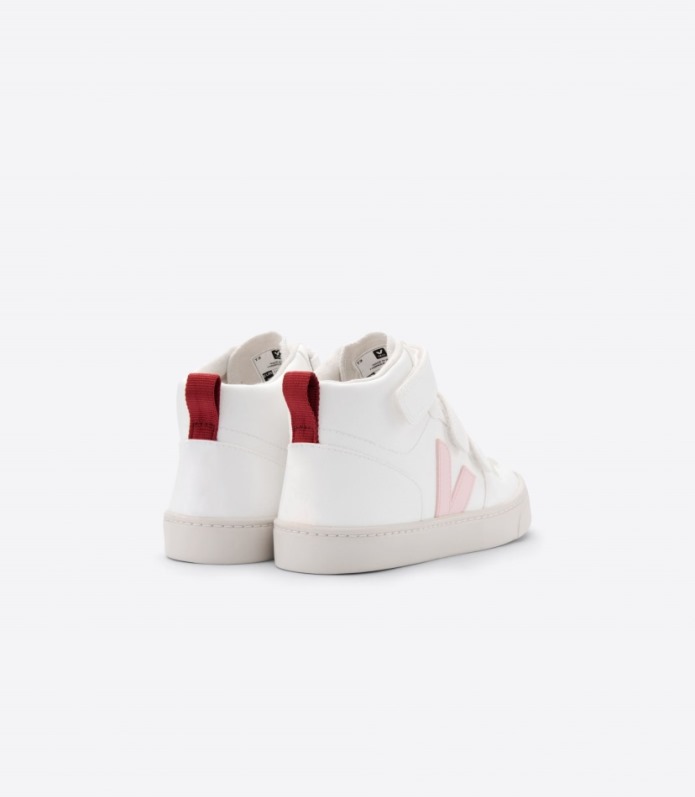 Veja V-10 Mid White Petale Marsala