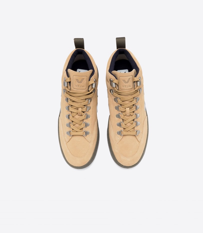 Lásd A Kollekciót Velúr Sivatagi Oxford Szürke Kaki