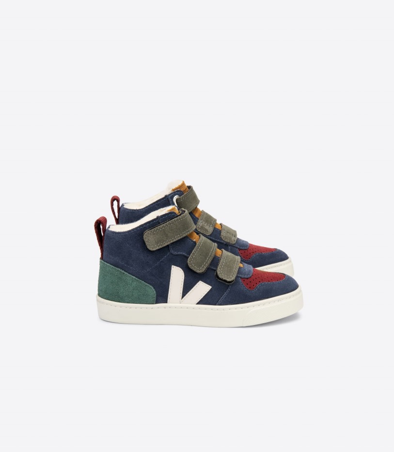 Mid Fured Suede Multico Nautico Cyprus Veja Collection