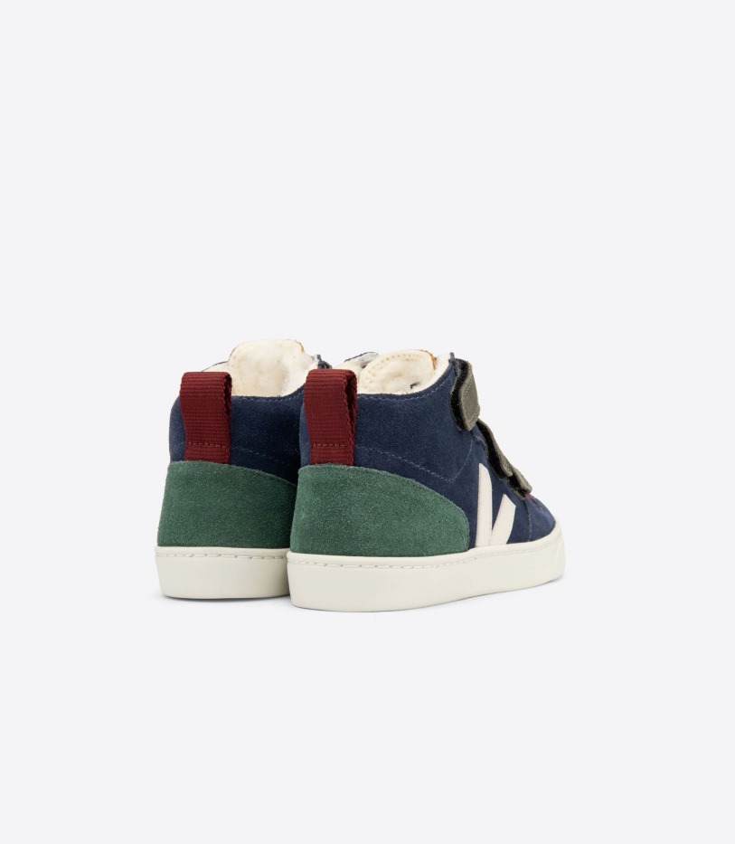 Mid Fured Suede Multico Nautico Cyprus Veja Collection