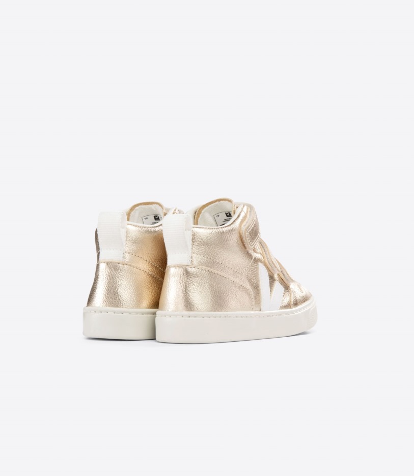 Original Veja Mid Chromefree Leather Platine White