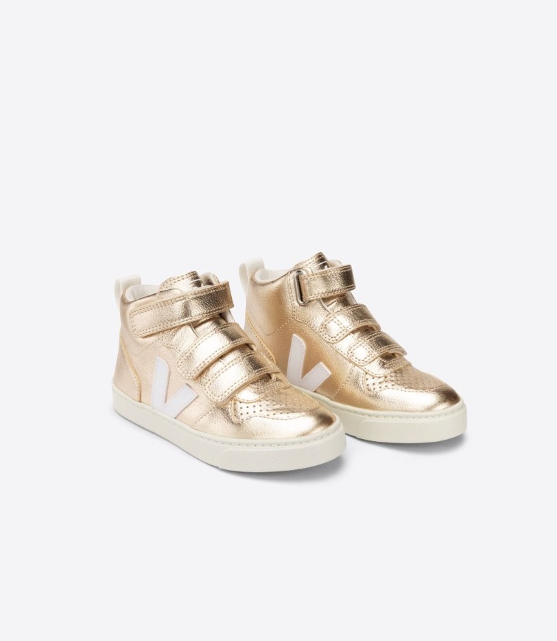 Veja Mid Chromefree Leather Platine White Series