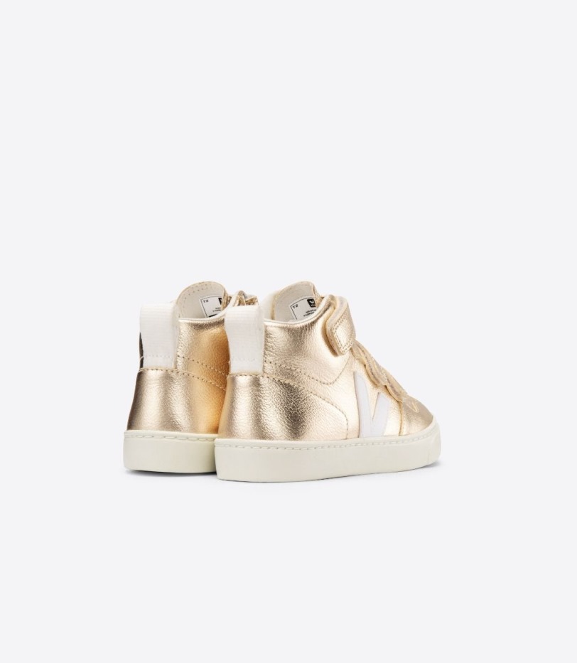 Veja Mid Chromefree Leather Platine White Series