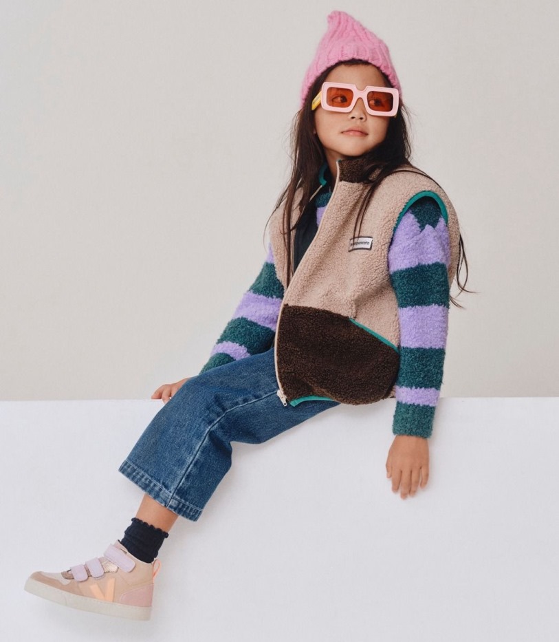 Veja Perfect Mid Suede Multico Almond Peach