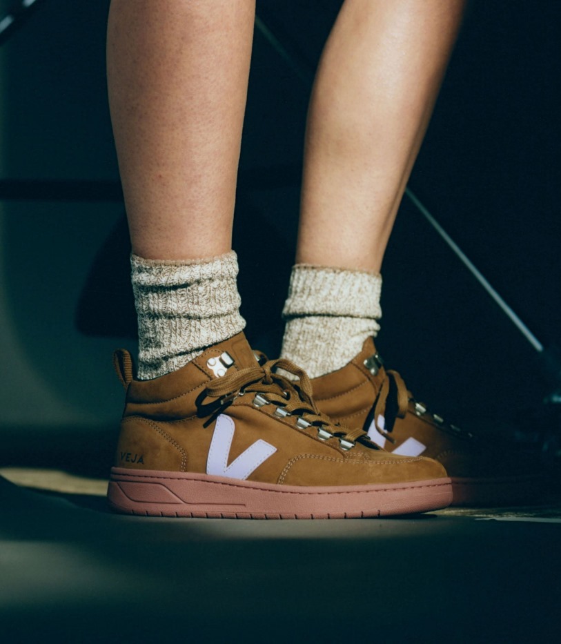 Nubuck Brown Lavande Collection Veja
