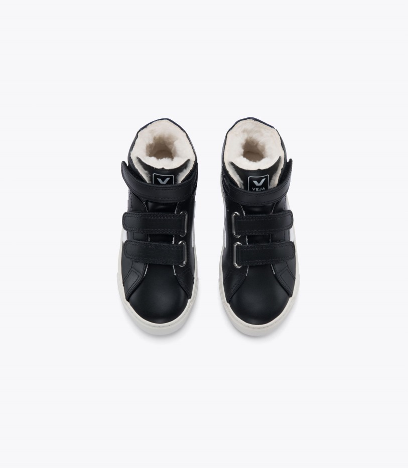 Veja Mid Fured Leather Black Cobalt Special