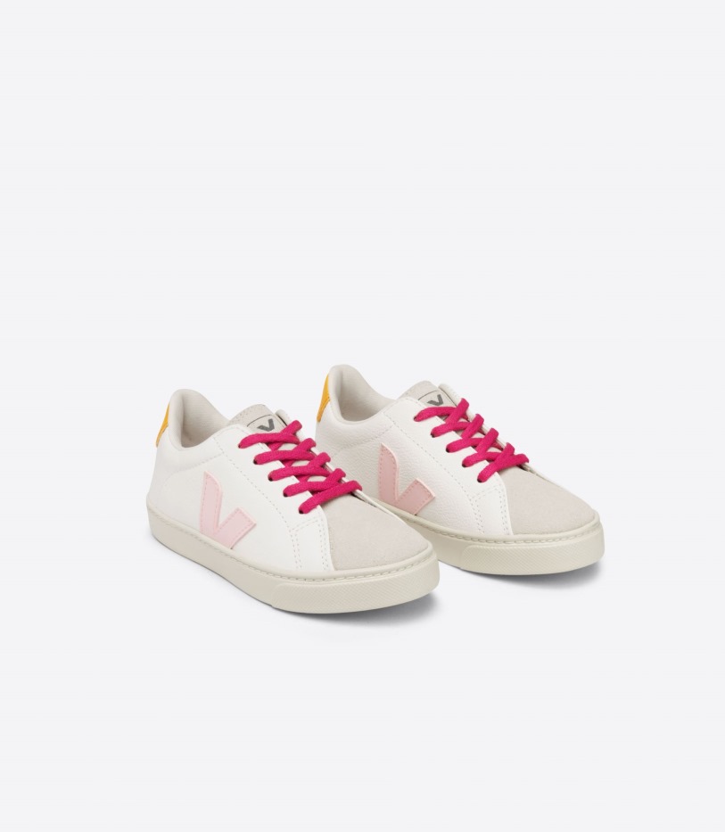 Laces Chromefree Leather White Petale Ouro Special Veja