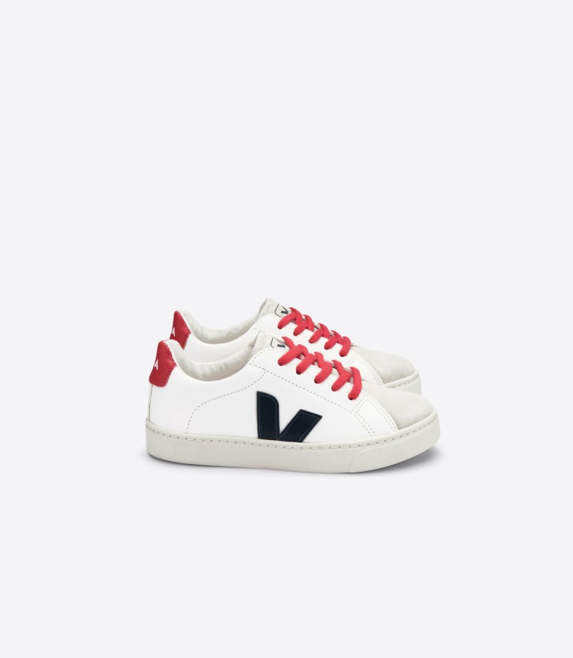 Series Veja Laces Chromefree Leather White Nautico Pekin