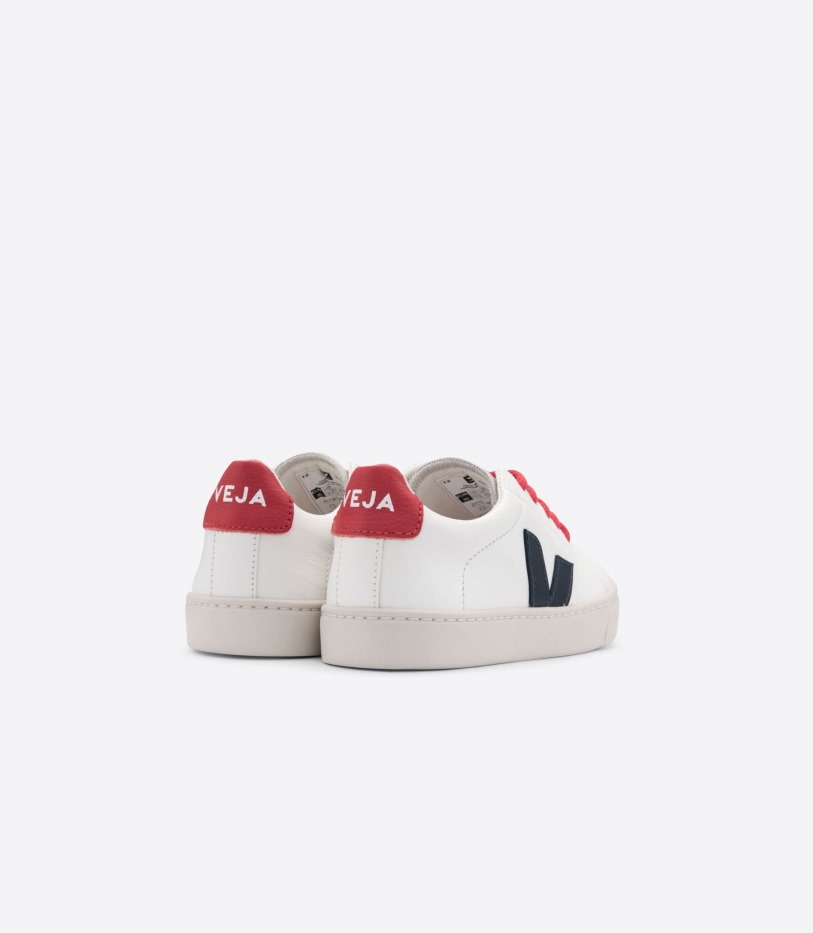 Series Veja Laces Chromefree Leather White Nautico Pekin