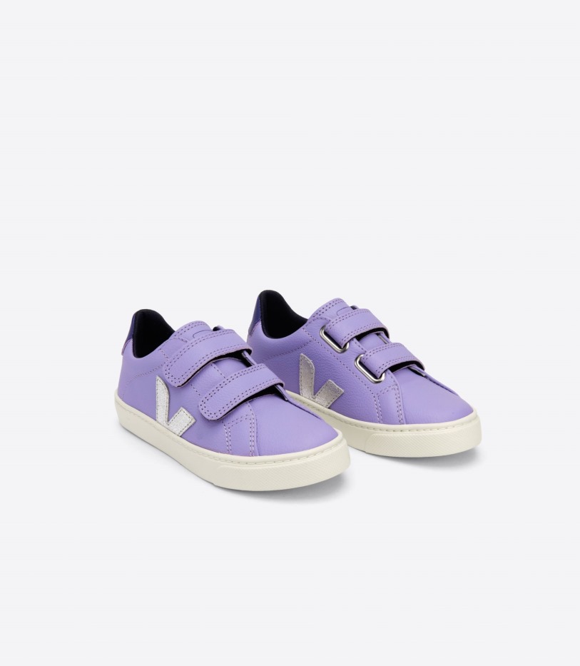 Chromefree Leather Lavande Silver Purple Veja