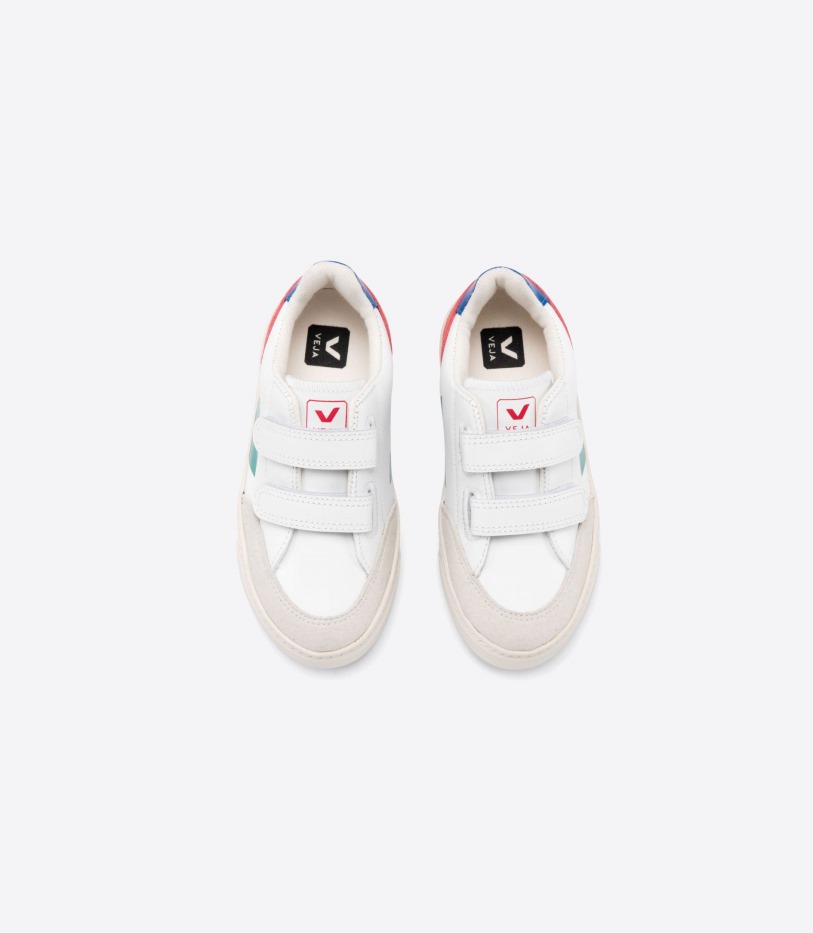 Perfect Veja Leather White Emeraude Pekin