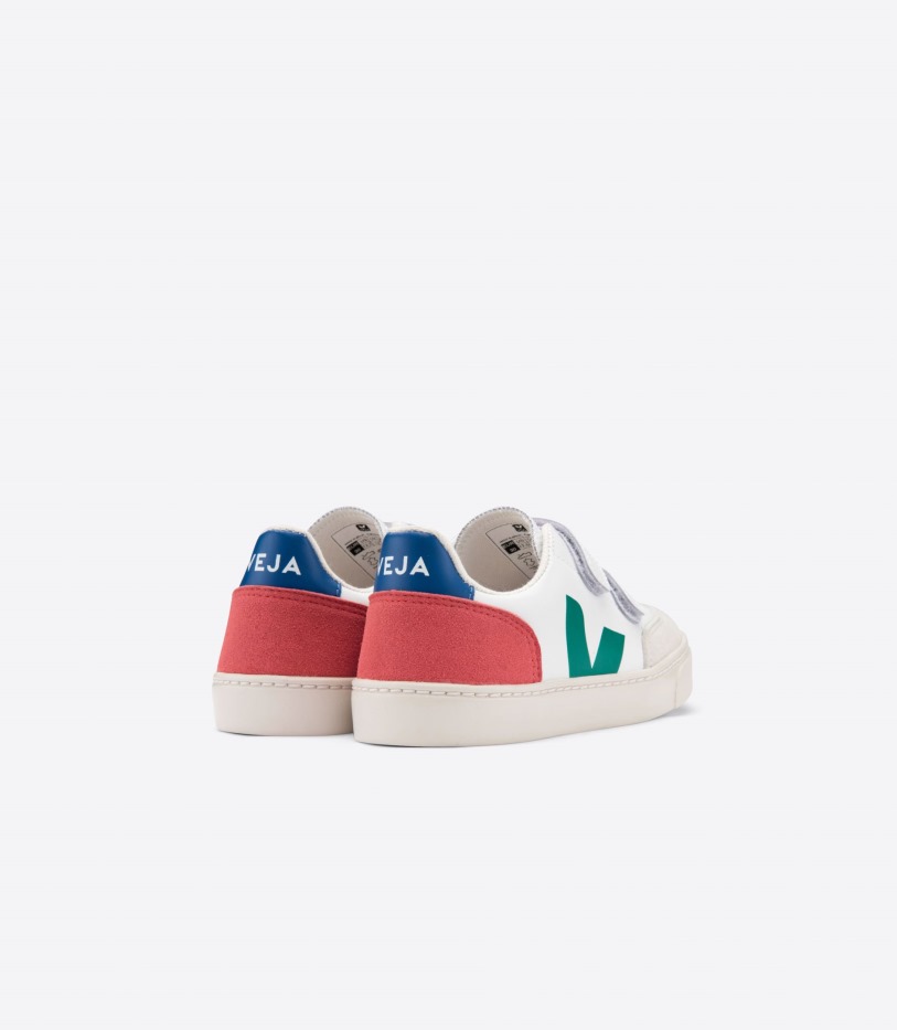 Perfect Veja Leather White Emeraude Pekin