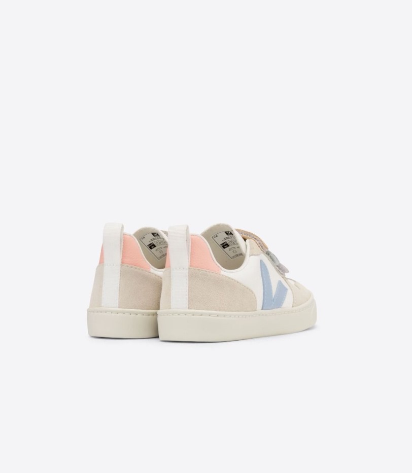 Collection Veja Chromefree Leather Multico White Blue