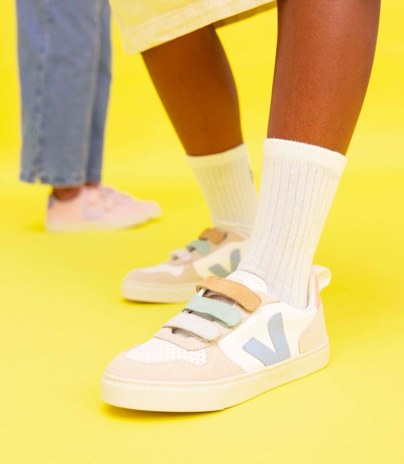 Collection Veja Chromefree Leather Multico White Blue