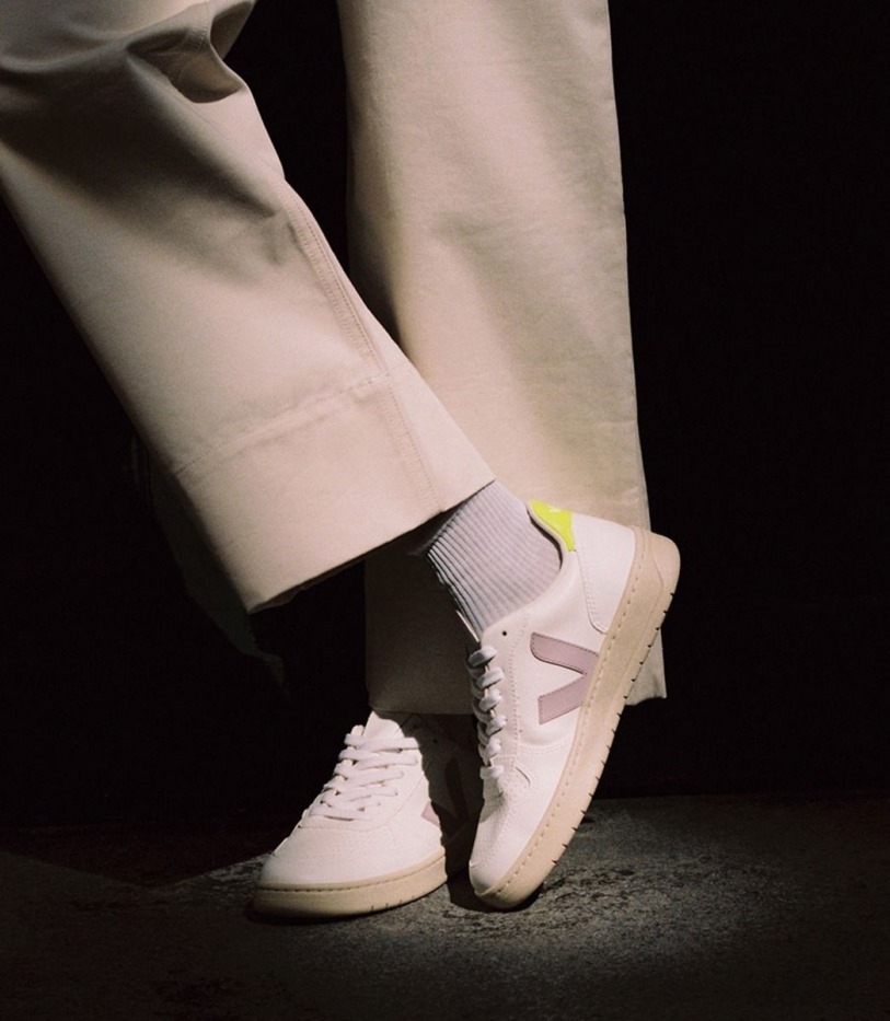 Veja Original Cwl White Parme Jaune Fluo