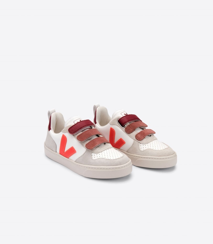 Veja X Bonton White Orange Fluo Marsala Premium