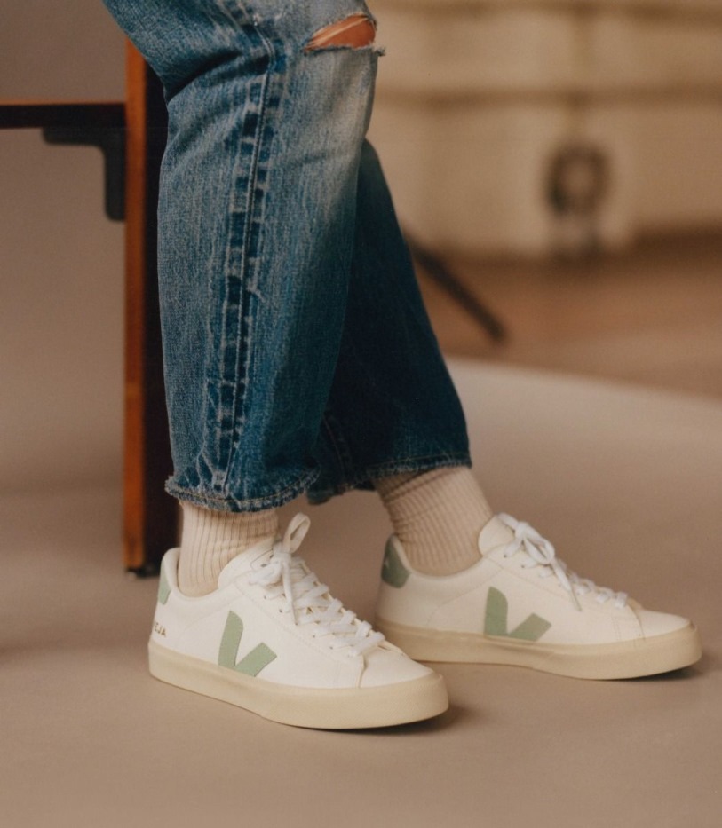Chromefree Leather White Matcha Veja Special