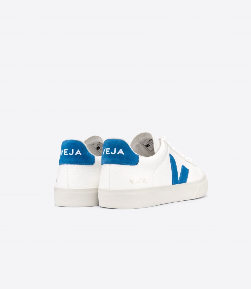 Collection Chromefree Leather White Swedish Blue Veja