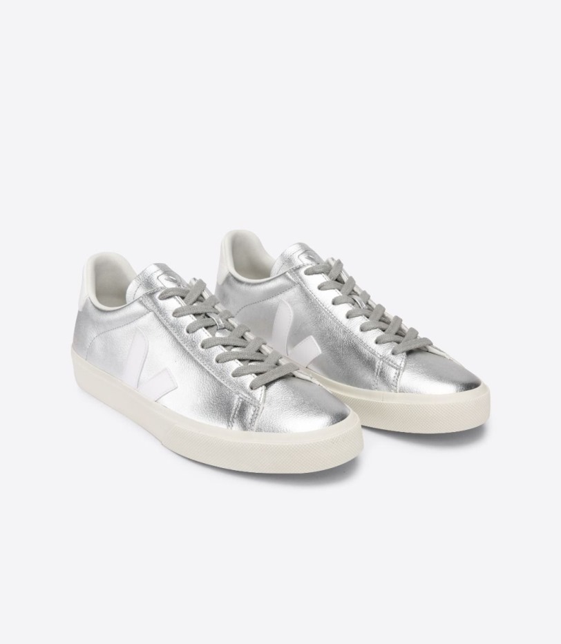 Collection Veja Chromefree Leather Silver White