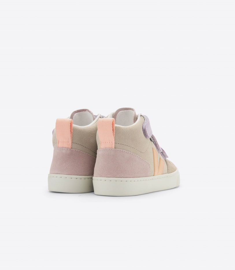 Mid Suede Multico Almond Peach Collection Veja