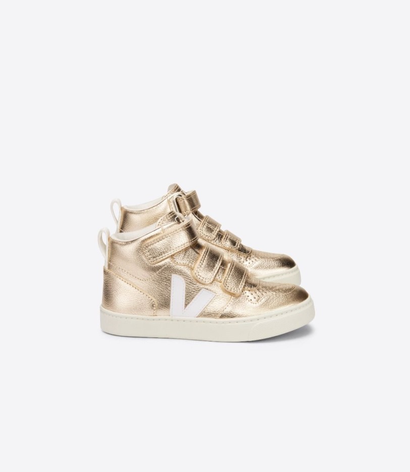 Premium Mid Chromefree Leather Platine White Veja