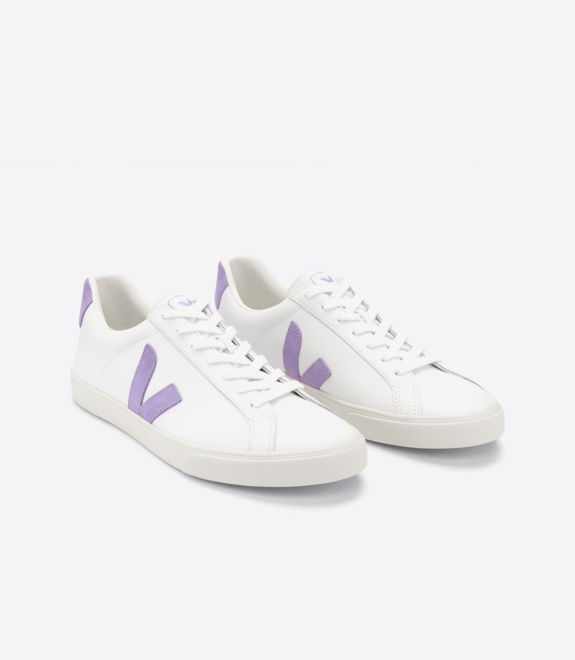Leather Extra White Lavande Veja