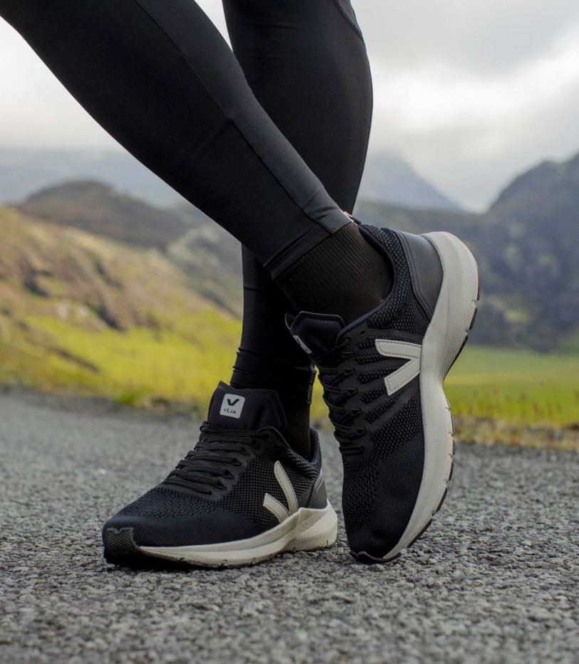 Veja Premium V-Knit Black Oxford Grey