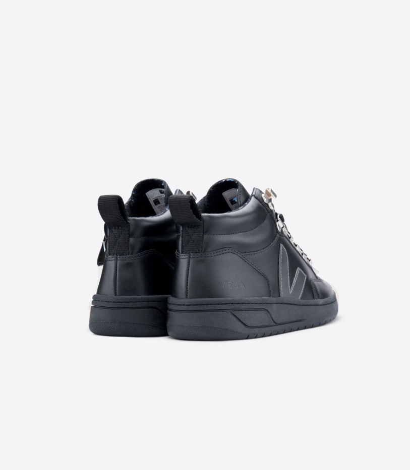 Leather Black Grafite Black Sole Veja