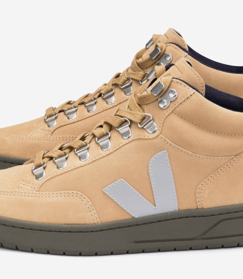 Suede Desert Oxford Grey Kaki Veja