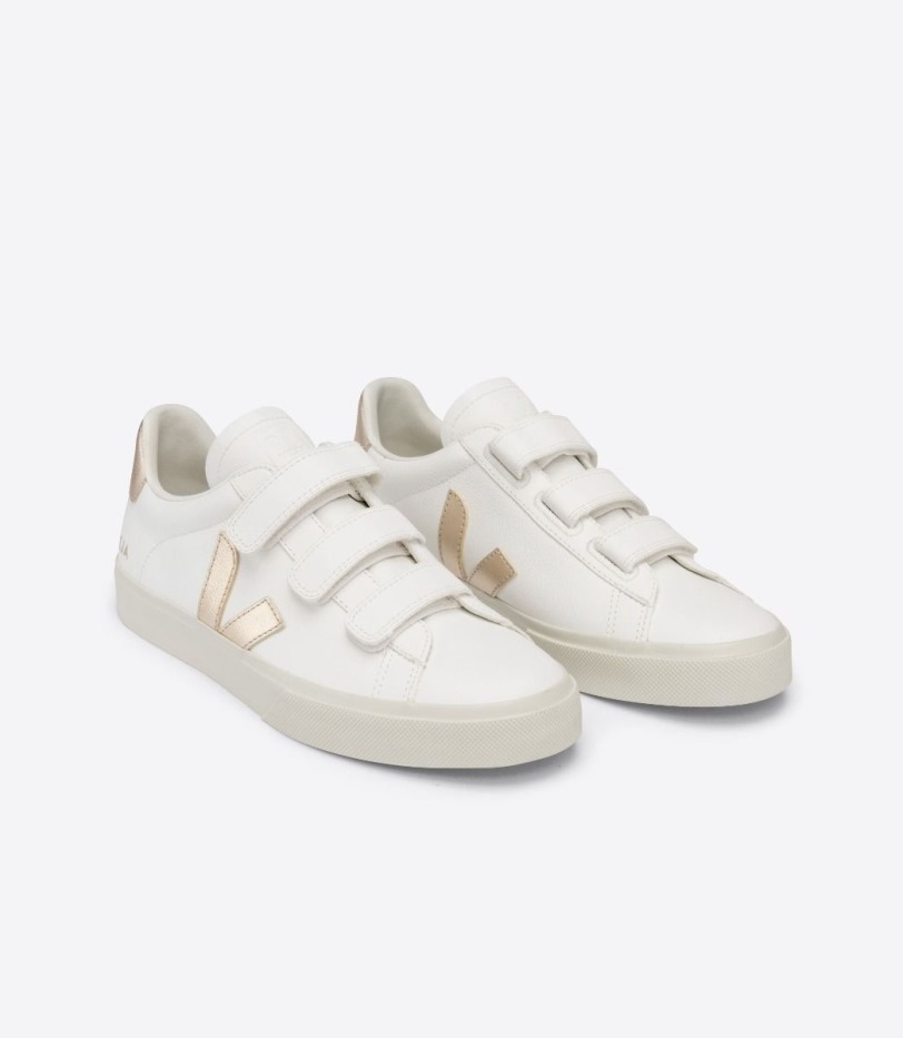 Chromefree Leather White Platine Premium Veja