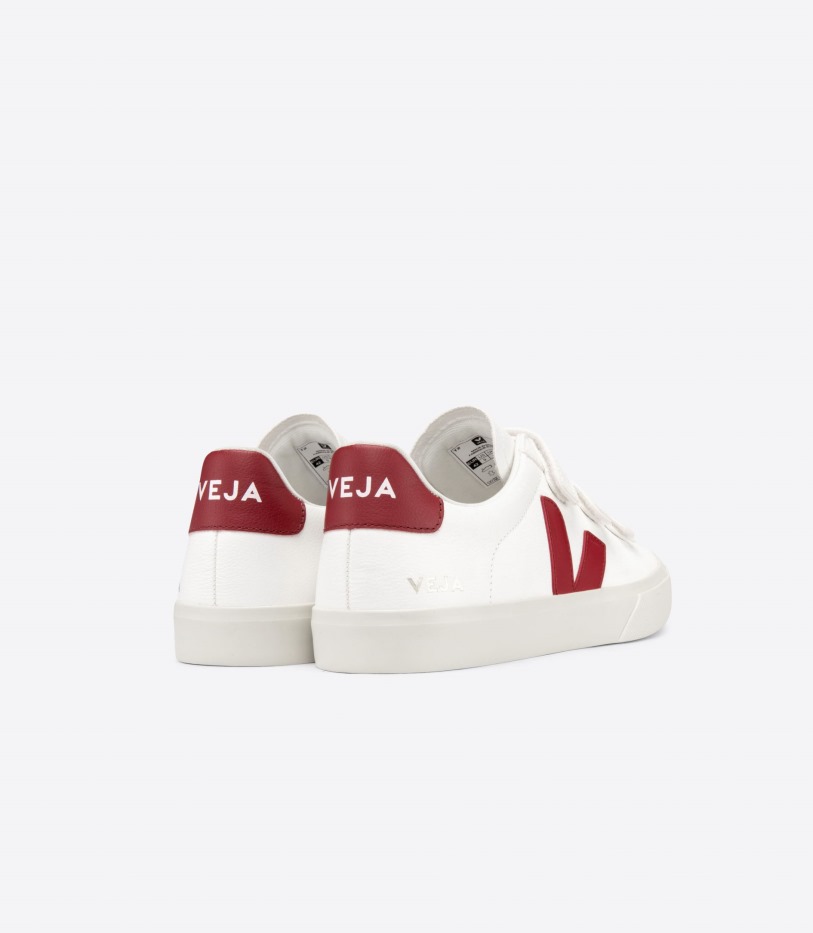 Veja Chromefree Leather White Marsala Special