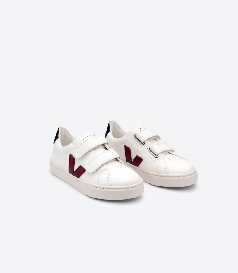 Chromefree Leather White Marsala Black Series Veja