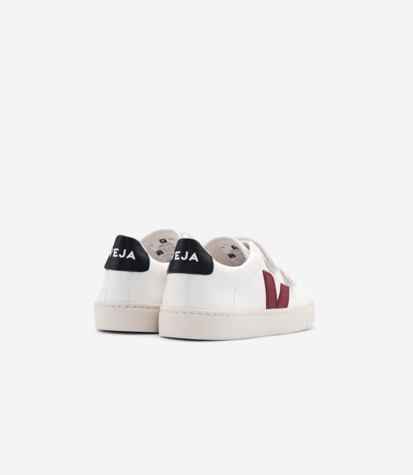 Chromefree Leather White Marsala Black Series Veja