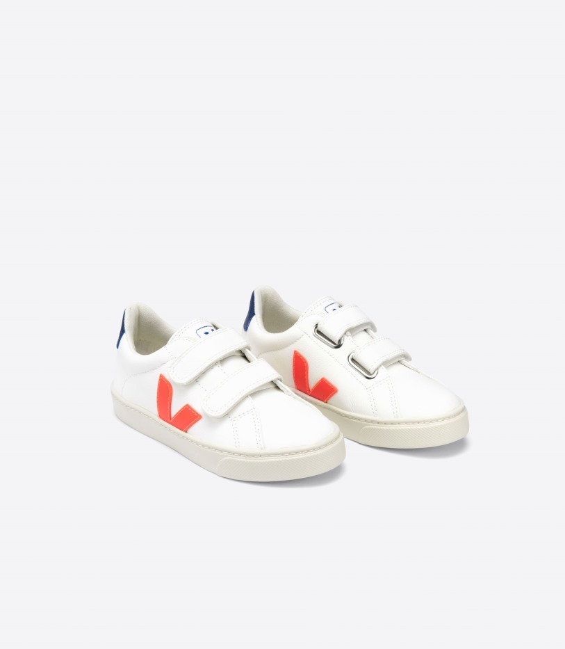 Chromefree Leather White Orange Fluo Cobalt Veja Perfect