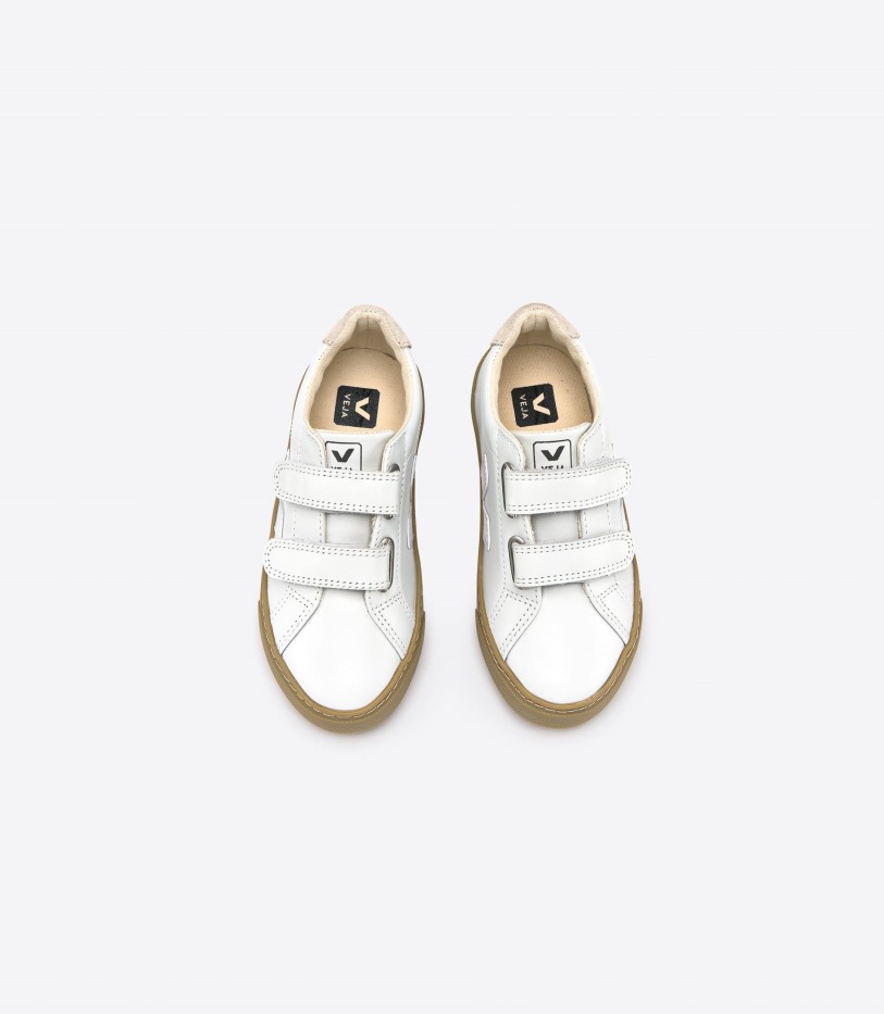 Strappi Leather White Natural Sole Veja Original