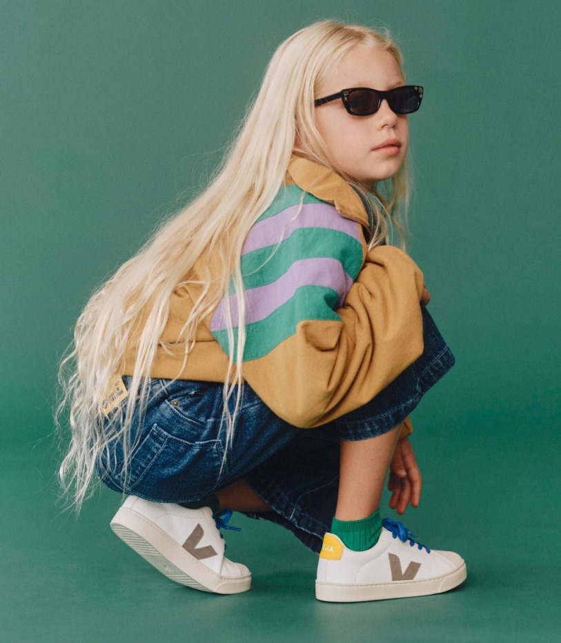 Veja Original Laces Chromefree Leather White Moonrock Tonic