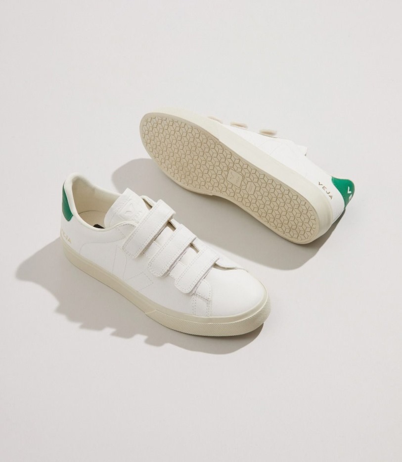 Chromefree Leather White Emeraude Veja Special