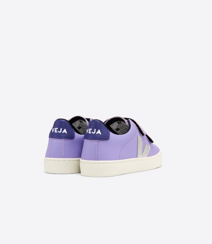 Chromefree Leather Lavande Silver Purple Veja Series