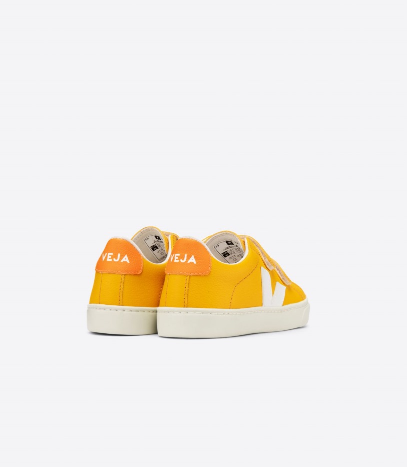 Collection Veja Chromefree Leather Ouro White