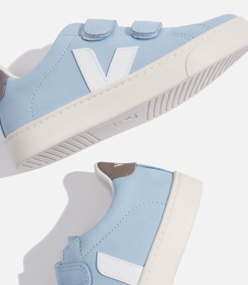 Veja Perfect Nubuck Steel White