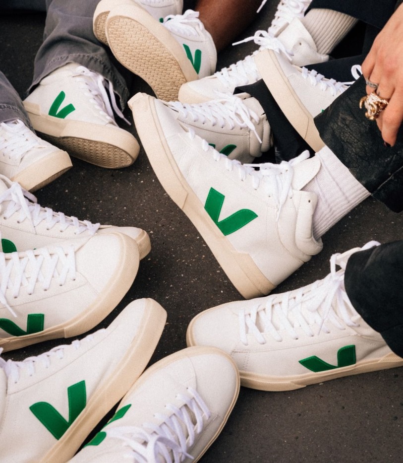 Original Chromefree Leather White Emeraude Butter Veja