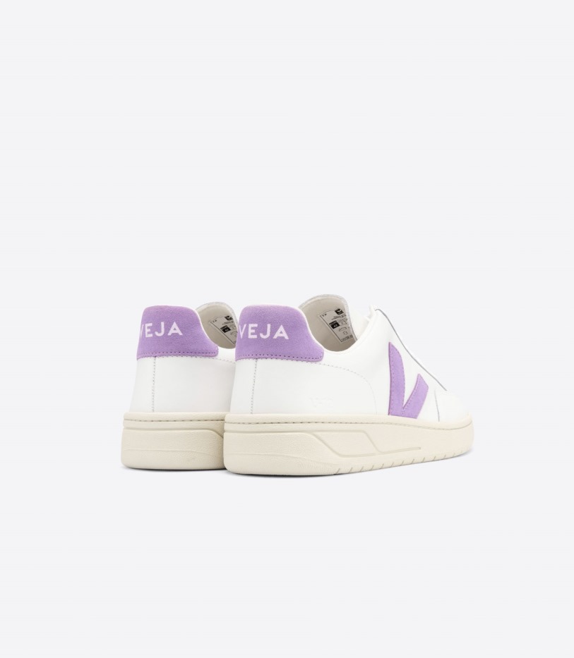 Premium Leather White Lavande Veja
