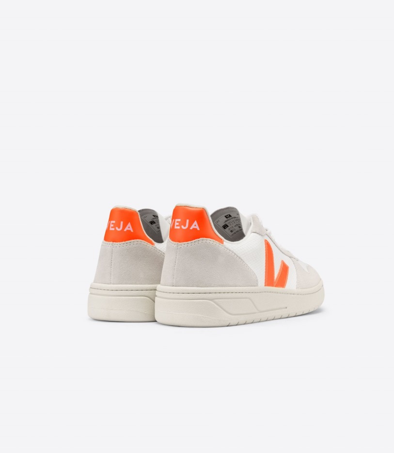 B-Mesh White Natural Orange-Fluo Veja Original