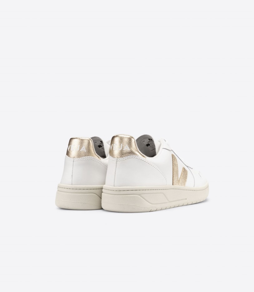 Leather White Platine Collection Veja