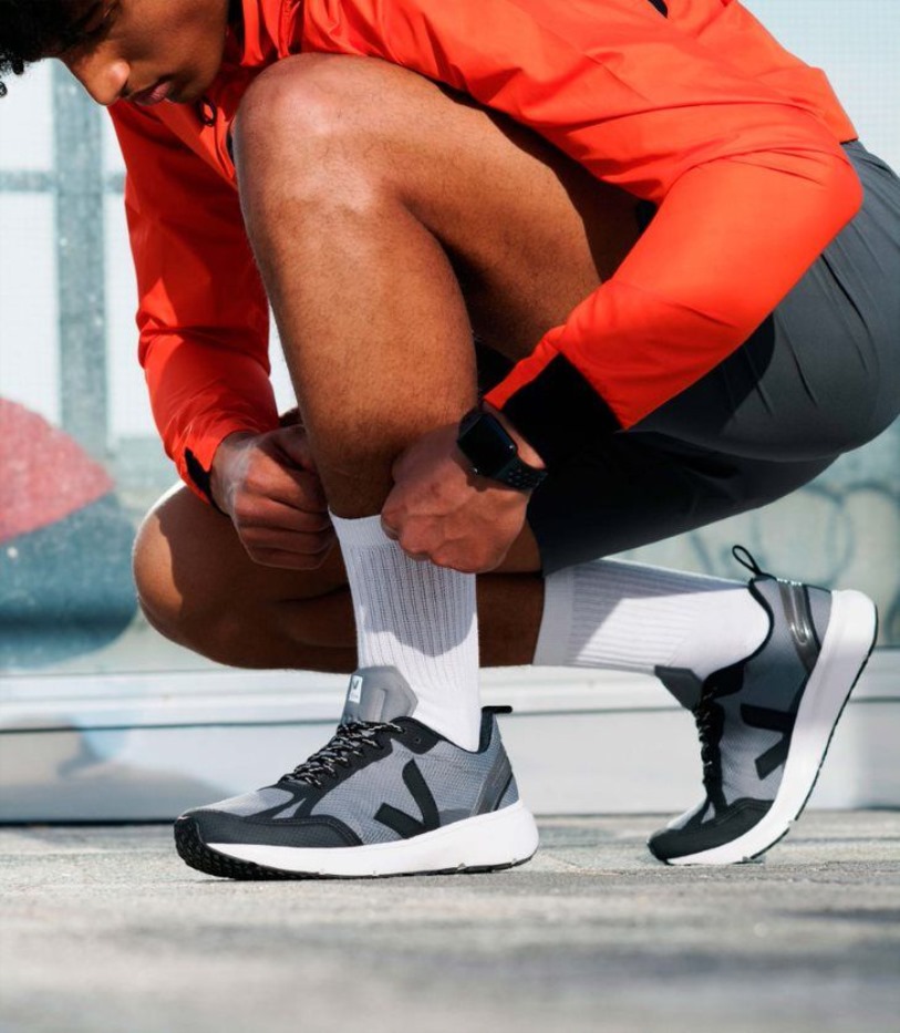 Premium 2 Alveomesh Concrete Black Veja