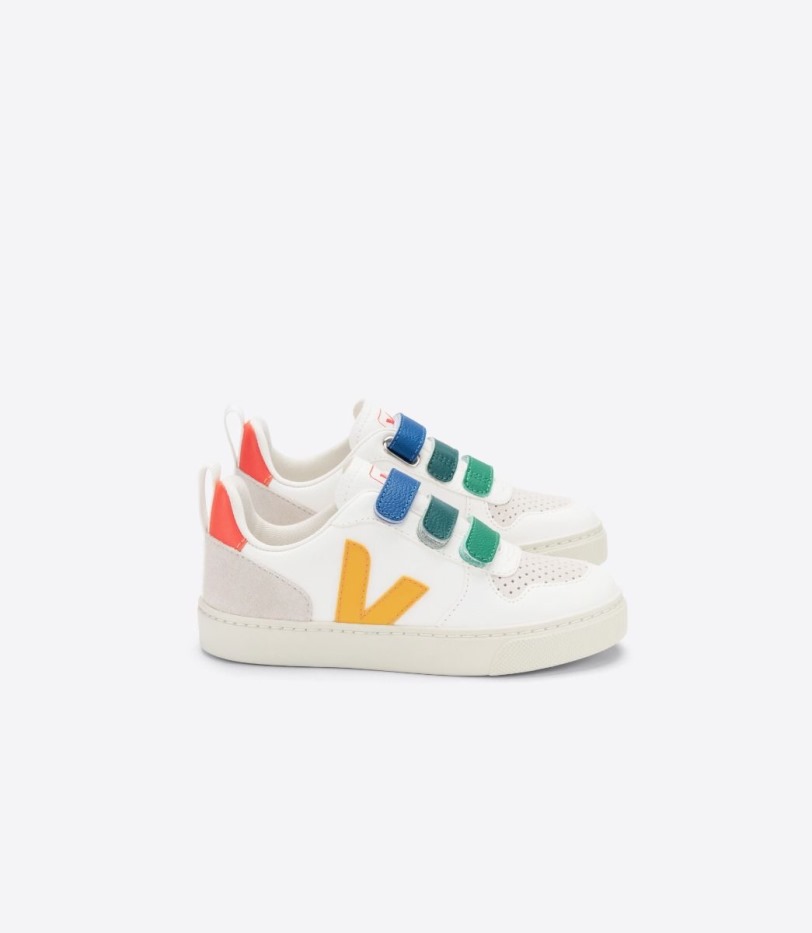 Premium Veja Chromefree Leather Multico White Ouro
